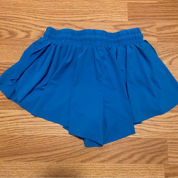 Amazon bright blue flowy athletic shorts size:S - Picture 2 of 3